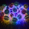 3m 14 LED's Golden Moroccan Ball Light Multicolor
